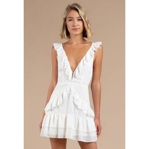 Tobi Ruffle Skater Dress